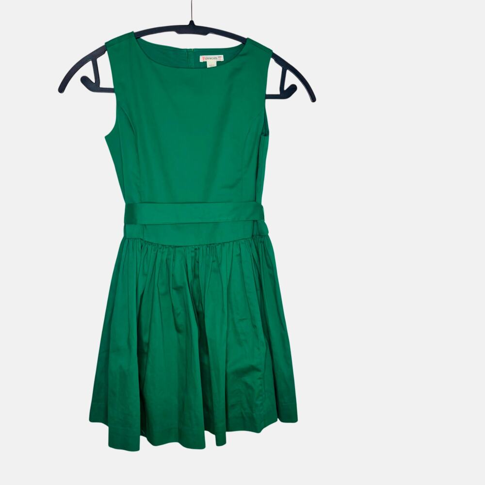 Crewcuts GirlsTie Waist Green Party Fancy Dress Size 8 Holiday Irish Clover
